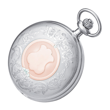 gravírozható, bicolor férfi zsebóra