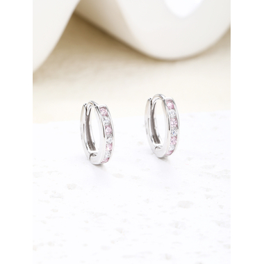 Ezüst gyerek karika fülbevaló - átm. 12 mm (AG30496) - E-DS0006