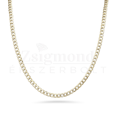14 karátos arany férfi Panzer nyaklánc - 50 cm / 3 mm (AU14433)