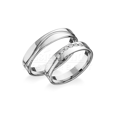 14 karátos fehérarany karikagyűrű RA408F