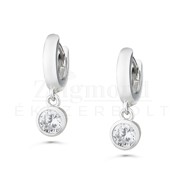 köves ezüst fülbevaló