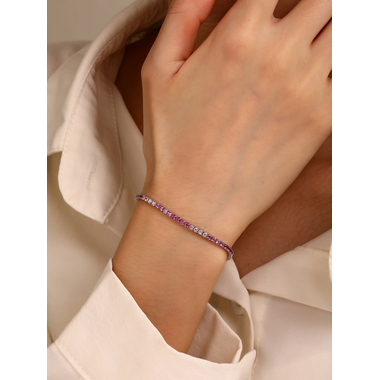 Ezüst karkötő  - 16,5-19,5 cm / 2 mm (AG29763)