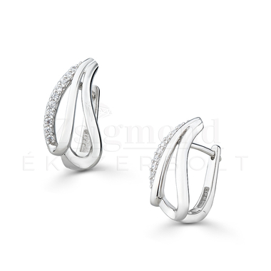 925 ezüst francia záras fülbevaló