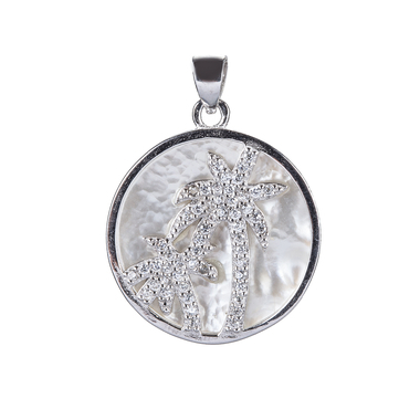 Ezüst pálmafás medál (AG6301)