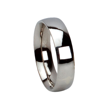 14 karátos fehérarany karikagyűrű 6mm