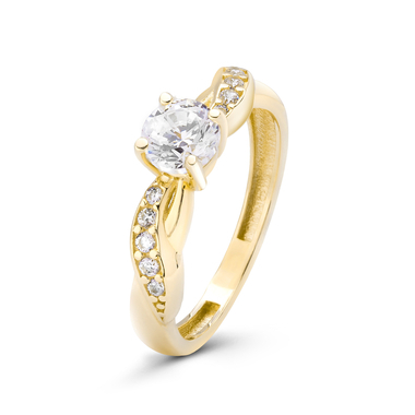 14 karátos köves arany gyűrű