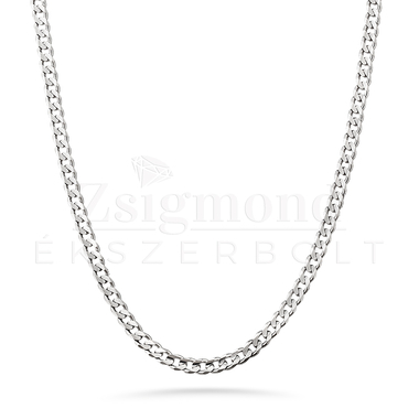 925 férfi ezüst tömör panzer lánc