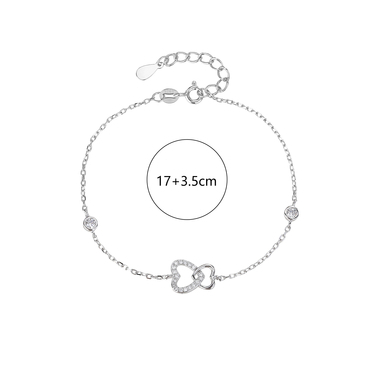 Ezüst karkötő - 17,5-20 cm (AG30344) - BR-DS0016