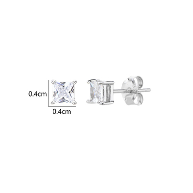 Ezüst fülbevaló - 5 x 5 mm (AG30354)