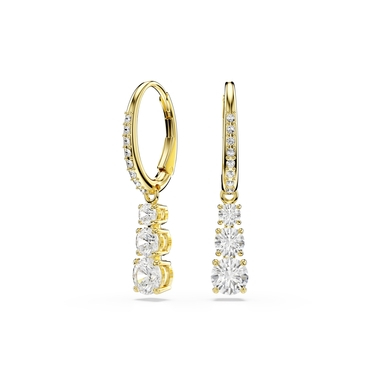 arany színű lógós swarovski fülbevaló