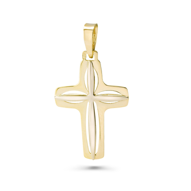 14 karátos arany kereszt medál