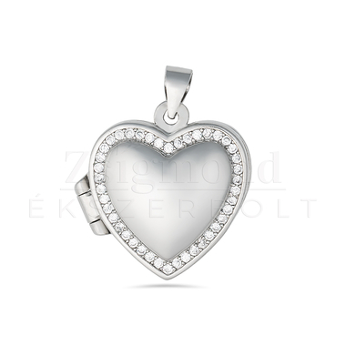 Ezüst nyitható szív medál (AG29200)